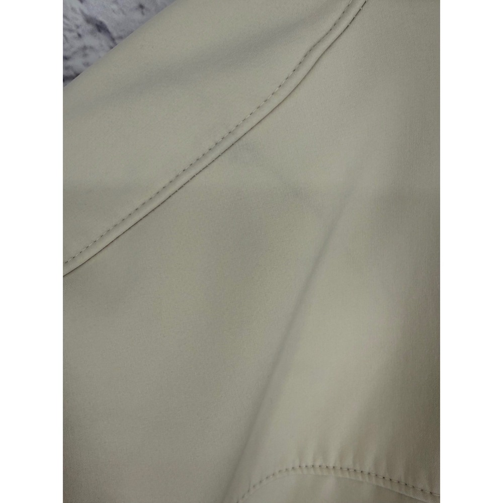 Audi Womens Softshell Jacket Cream Full Zip Fleece Lined Mock Neck Medium Logo - Picture 8 of 16